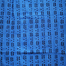 Load image into Gallery viewer, Blue with Black Mud Cloth