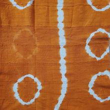 Load image into Gallery viewer, Orange and White Mud Cloth