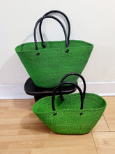 Load image into Gallery viewer, Ghana Shoulder Basket Bag-Light Green
