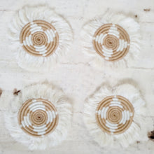 Load image into Gallery viewer, Fringed Drink Coasters