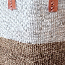 Load image into Gallery viewer, Natural -White Sisal Basket with Handles