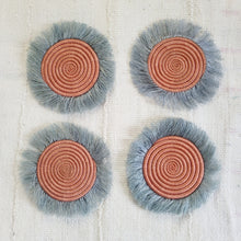 Load image into Gallery viewer, Fringed Drink Coasters