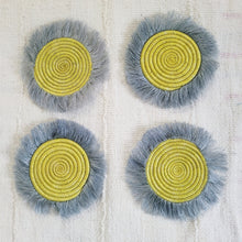 Load image into Gallery viewer, Fringed Drink Coasters