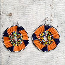 Load image into Gallery viewer, Orange Maasai Earring