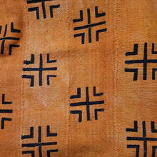 Load image into Gallery viewer, Orange Black Mud Cloth
