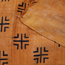 Load image into Gallery viewer, Orange Black Mud Cloth