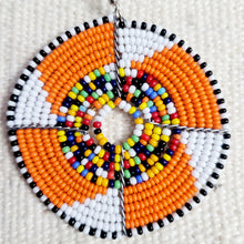 Load image into Gallery viewer, Orange Maasai Earring