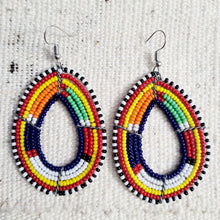 Load image into Gallery viewer, Maasai Multicolored Loop Earring