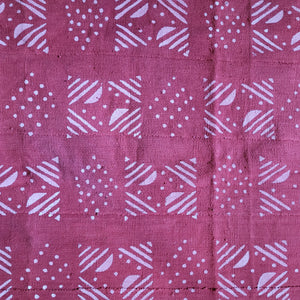 Red and White Mud Cloth