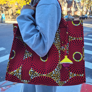 Kadi African Print Tote Bag