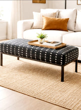 Load image into Gallery viewer, Black Triangles Mud Cloth

