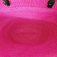 Load image into Gallery viewer, Ghana Shoulder Basket Bag- Fuchsia
