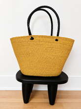 Load image into Gallery viewer, Ghana Shoulder Basket Bag - Yellow

