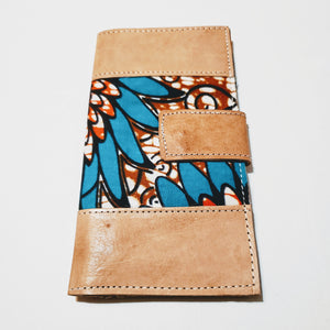 Leather & African Print Wallet