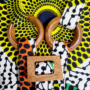African Print Crossbody- Multi-Colored