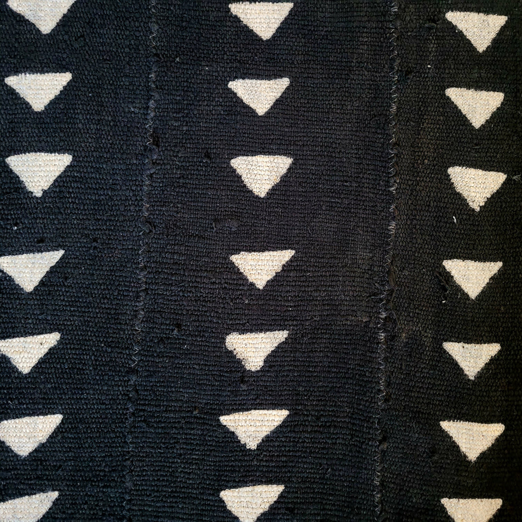 Black Triangles Mud Cloth