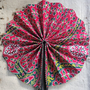 Red and Green Fan