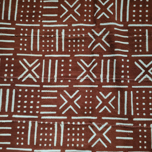 Brown and White Mud Cloth