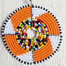 Load image into Gallery viewer, Orange Maasai Earring
