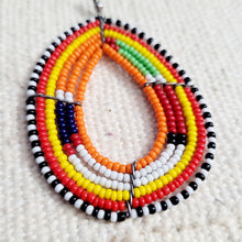 Load image into Gallery viewer, Maasai Multicolored Loop  Earring
