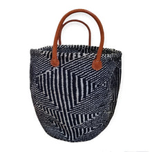 Load image into Gallery viewer, Black and White Kiondo Tote
