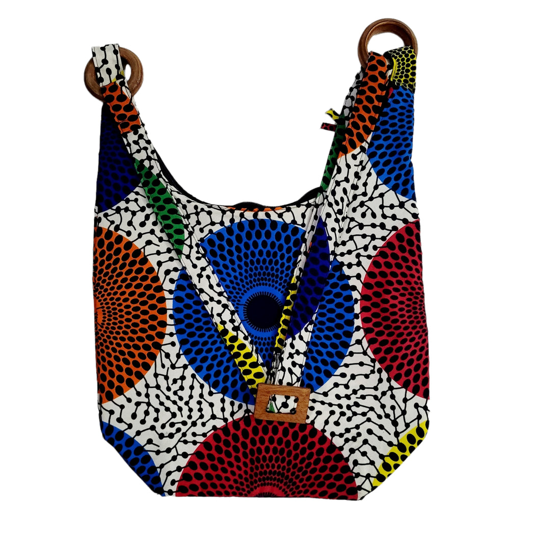 African Print Crossbody- Multi-Colored